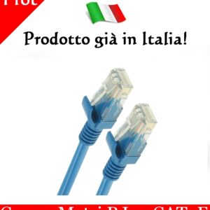 Cavo di Rete Ethernet 5 Metri Rj45 Cat 5e Utp Lan Patch Adsl Switch Router