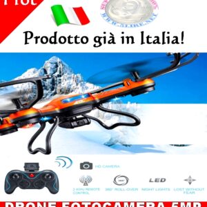 Drone con telecamera 5 Megapixel Quadricottero