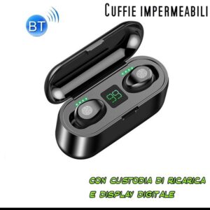 Mini auricolari Bluetooth impermeabili con custodia di ricarica