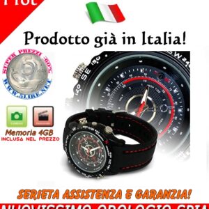 Orologio spia da polso con microcamera nascosta