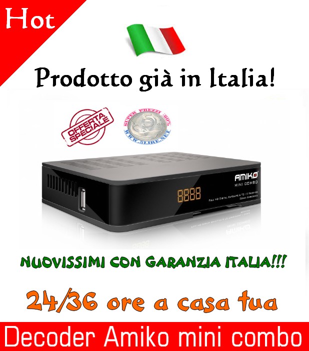 Ricevitore Satellitare Decoder Amiko mini combo
