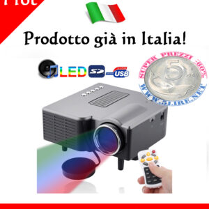 Proiettore portatile Multimediale Entertainment LED con l'altoparlante / telecomando