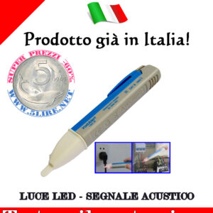Test Rilevatore Tensione Cavi Penna Cercafase Cavo luce Led Segnale Acustico