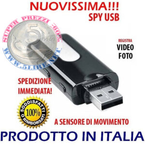 chiavetta Usb con telecamera a colori e dvr