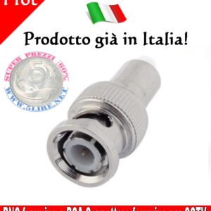 Connettore Bnc maschio a Rca femmina