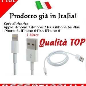 Cavo ricarica iPhone 7 e dispositivi Apple