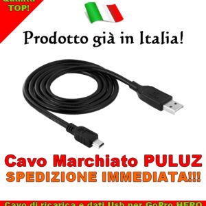 cavo ricarica usb gopro 3