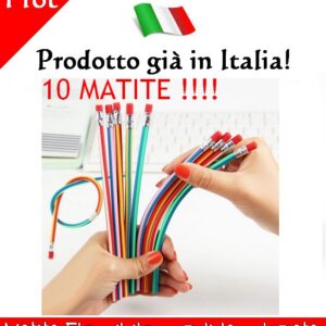 Matite flessibili morbide con gomma 10 pezzi
