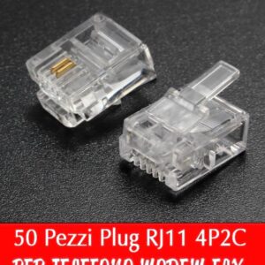 Plug Rj11 4P2C per telefono modem fax spina connettore